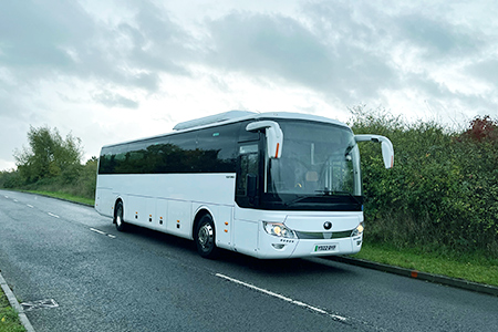 Lucketts Travel Trials Yutong Electric Coach