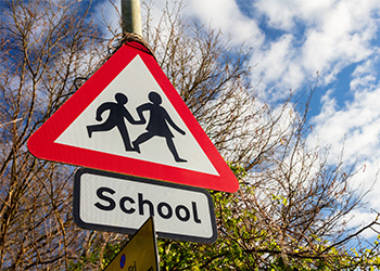 UK School Road Sign