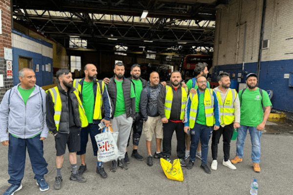 Birmingham Central garage drivers raise nearly £4k for charity