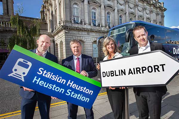 Unique rail-bus-airport ticketing initiative launched by Dublin Express & Irish Rail