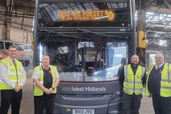 National Express marks 10-years of supporting the Royal British Legion 