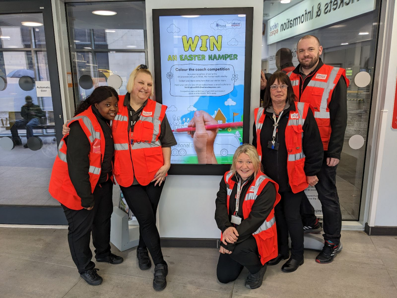 National Express host Easter fundraiser at Nottingham’s Broadmarsh Coach Station