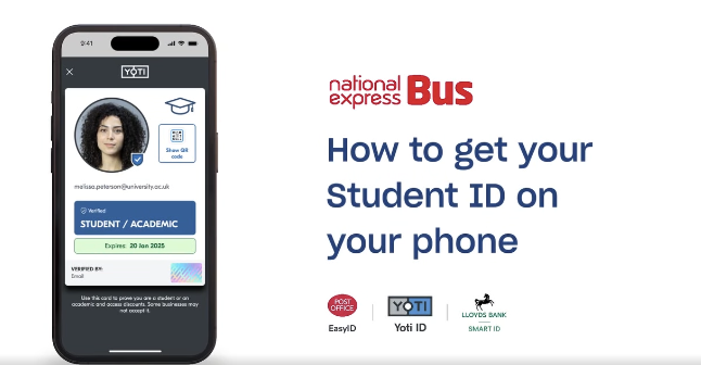 Student IDs hit the road: National Express Coventry now accepts Yoti’s digital Student IDs 