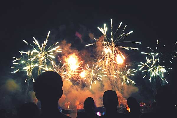 Fabulous fireworks by bus