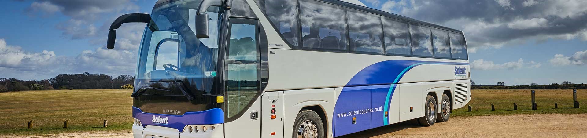 Solent coach on private hire in Bournemouth