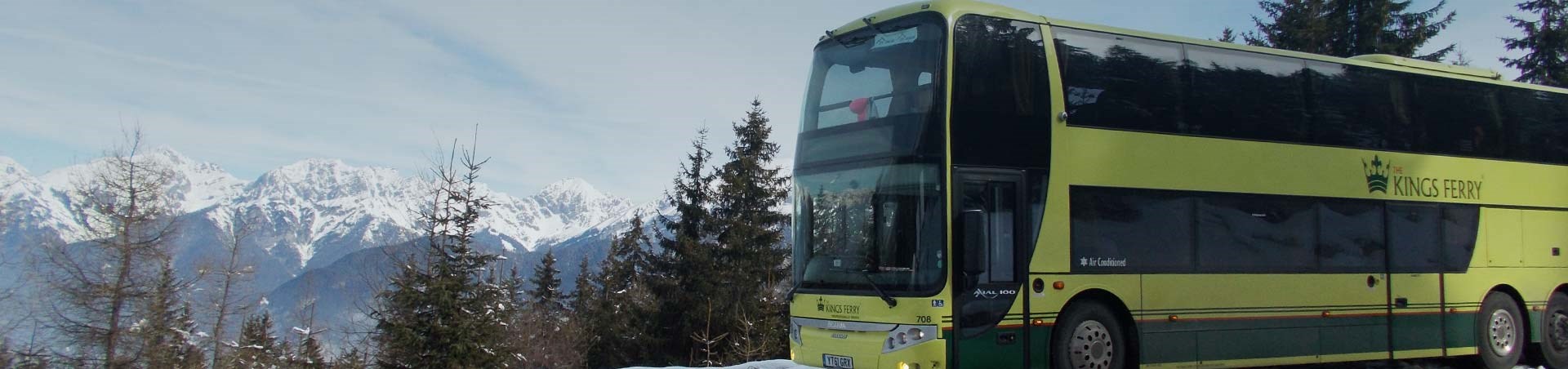 National Express Transport Solutions coach on a private hire in Europe