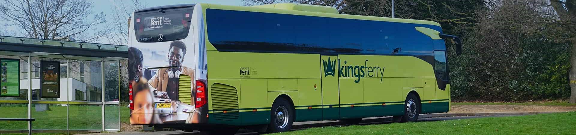 University of Kent student shuttle Coach run by Kings Ferry