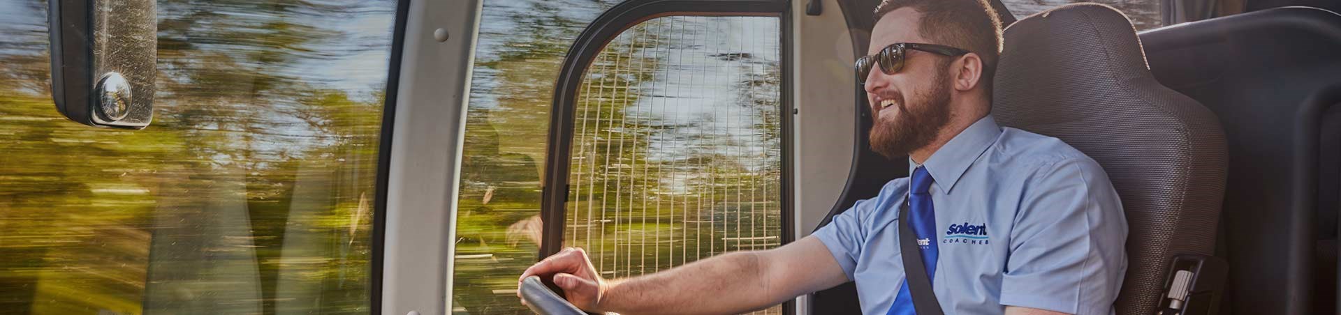 Solent driver on coach journey