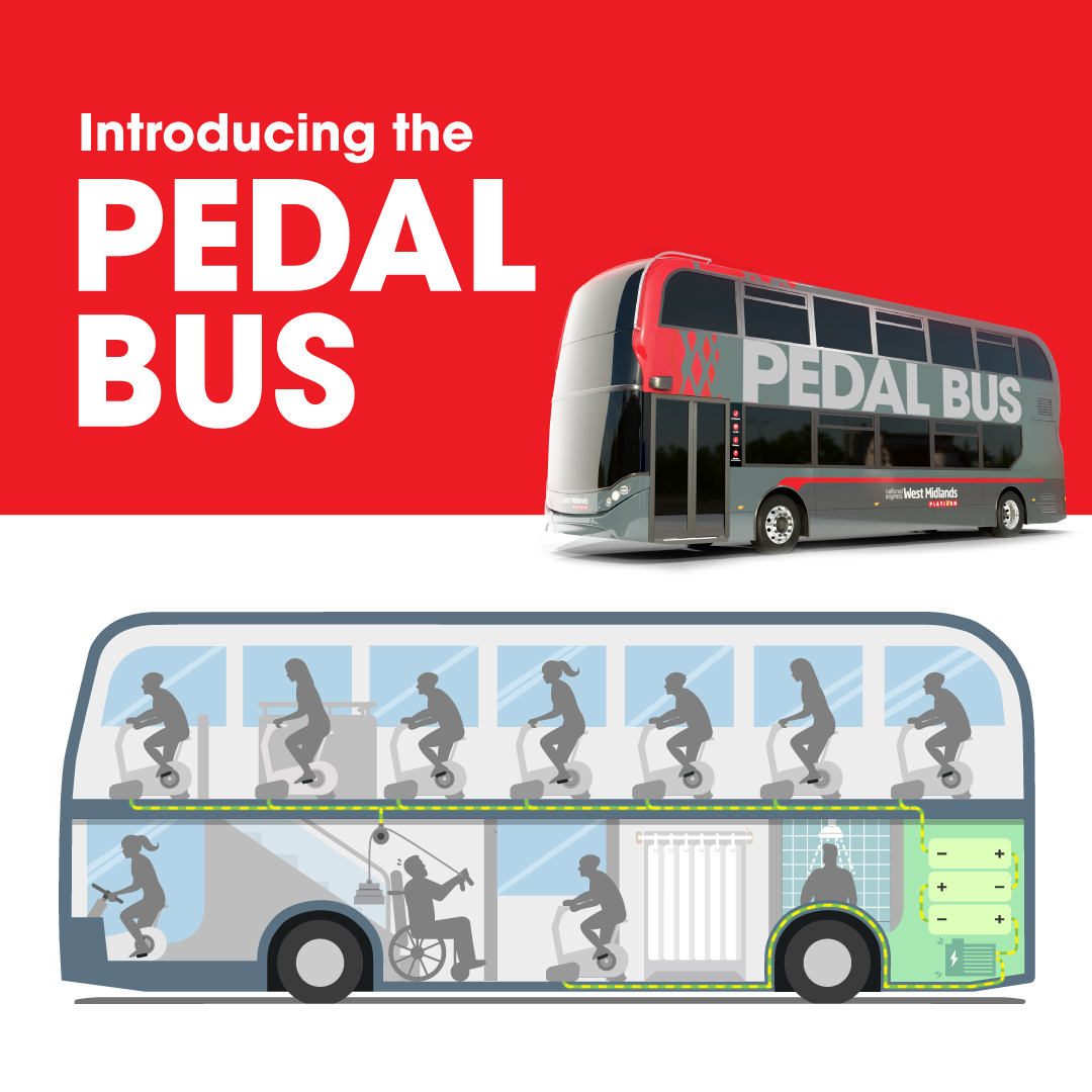 Discover our new pedal powered buses! NX Bus West Midlands