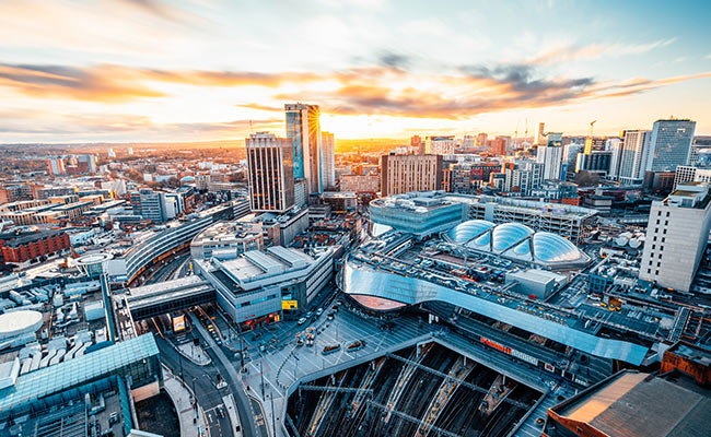 Birds Eye View of Birmingham City Centre